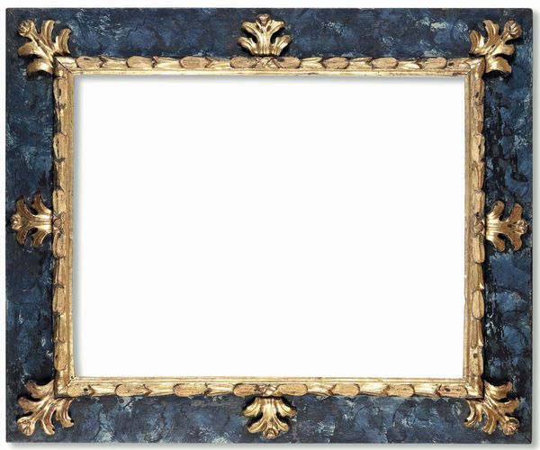 Cornice laccata a finto marmo e dorata. Italia centrale XVII secolo  - Asta Cornici antiche - Associazione Nazionale - Case d'Asta italiane