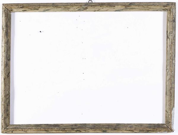 Cornice in legno laccato a finto marmo. Marche XVIII secolo  - Asta Cornici antiche - Associazione Nazionale - Case d'Asta italiane