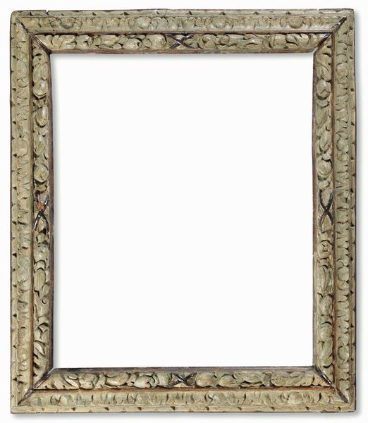 Cornice in legno intagliato e laccato. Piemonte XVII secolo  - Asta Cornici antiche - Associazione Nazionale - Case d'Asta italiane