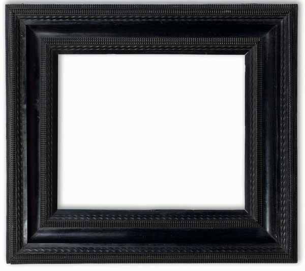 Cornice guilloch� in legno ebanizzato, XVII secolo  - Asta Cornici antiche - Associazione Nazionale - Case d'Asta italiane