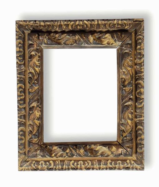 Cornice in legno intagliato e laccato. Lombardia XVIII secolo  - Asta Cornici antiche - Associazione Nazionale - Case d'Asta italiane