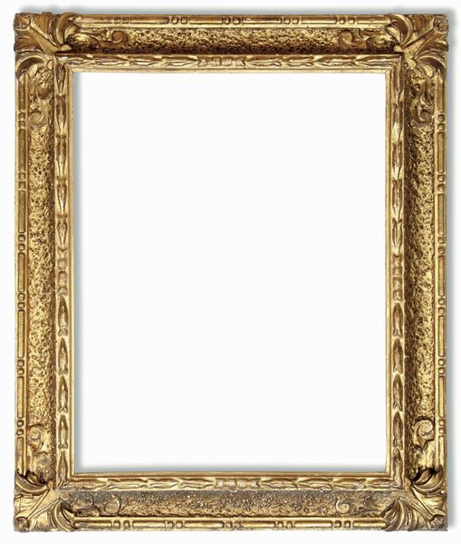 Cornice dorata con decoro a chicco di riso. Emilia fine XVIII secolo  - Asta Cornici antiche - Associazione Nazionale - Case d'Asta italiane