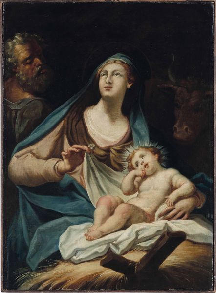 Scuola del XVIII secolo Sacra Famiglia  - Asta Dipinti antichi - Associazione Nazionale - Case d'Asta italiane