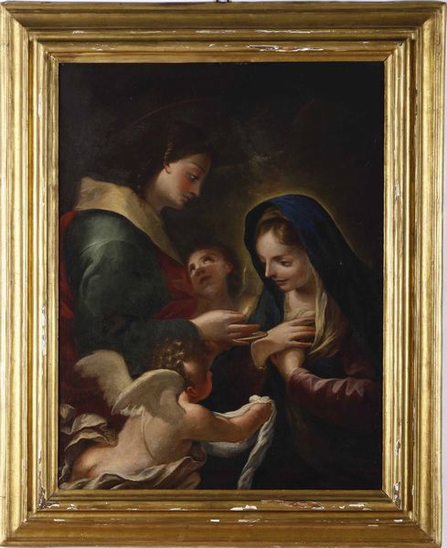 Scuola del XVII-XVIII secolo Annunciazione  - Asta Dipinti antichi - Associazione Nazionale - Case d'Asta italiane