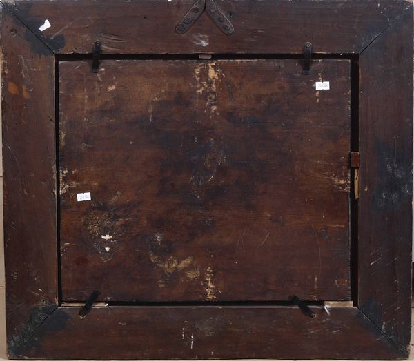 Scuola del XVIII-XIX secolo La Vergine e un santo  - Asta Dipinti antichi - Associazione Nazionale - Case d'Asta italiane