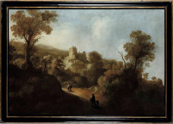 Roelant Roghman, Attribuito a : Paesaggio montano con citt� fortificata  - Asta Dipinti antichi - Associazione Nazionale - Case d'Asta italiane