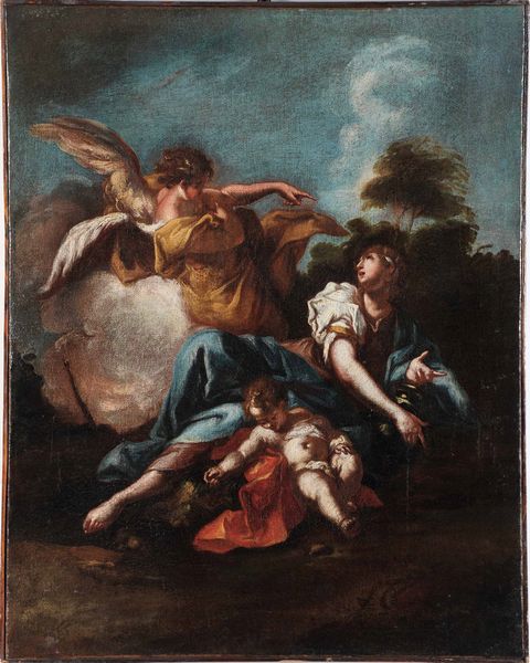 Giambattista Tiepolo, copia da : Agar nel deserto  - Asta Dipinti antichi - Associazione Nazionale - Case d'Asta italiane