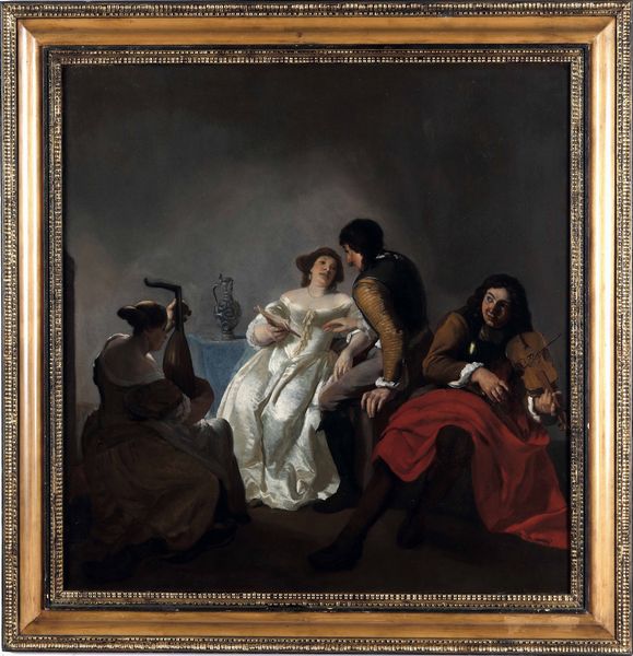 Jacob Ochtervelt : Scena galante  - Asta Dipinti antichi - Associazione Nazionale - Case d'Asta italiane