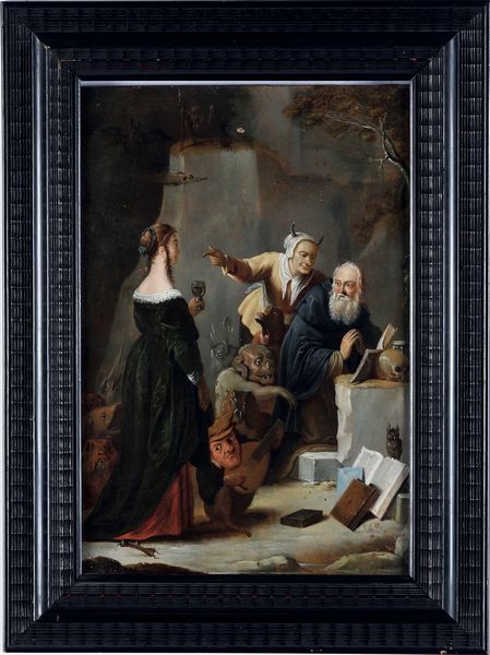 Scuola fiamminga del XVII secolo Le tentazioni di SantAntonio  - Asta Dipinti antichi - Associazione Nazionale - Case d'Asta italiane