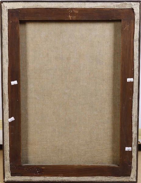 Scuola genovese del XVII secolo San Matteo e l�Angelo  - Asta Dipinti antichi - Associazione Nazionale - Case d'Asta italiane