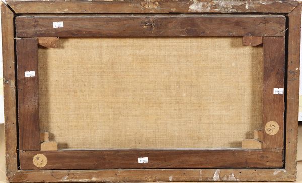 Scuola romana del XVIII secolo Veduta fantastica di San Giuseppe in Laterano  - Asta Dipinti antichi - Associazione Nazionale - Case d'Asta italiane