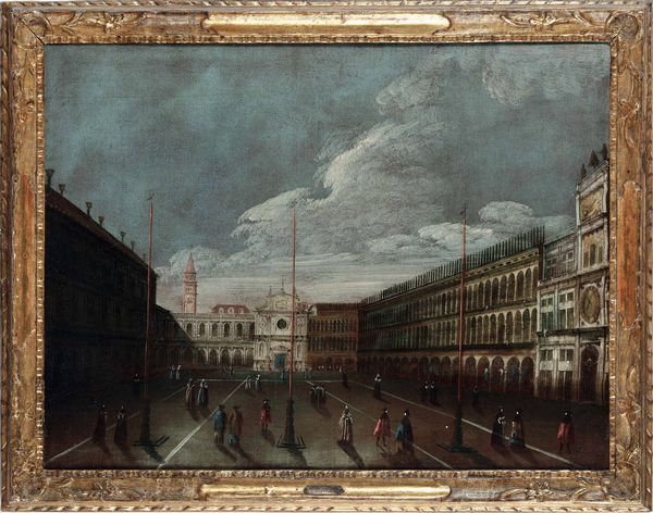 Scuola veneta della fine del XVIII secolo Veduta di Piazza San Marco a Venezia  - Asta Dipinti antichi - Associazione Nazionale - Case d'Asta italiane