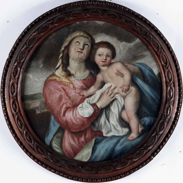 Antoon van Dyck, copia da : Madonna col Bambino  - Asta Dipinti antichi - Associazione Nazionale - Case d'Asta italiane