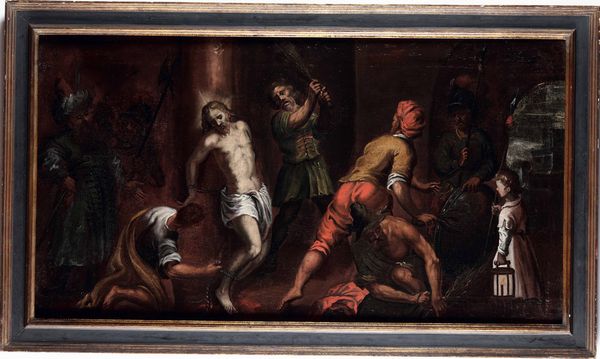 Scuola del XVII secolo Cristo alla colonna  - Asta Dipinti antichi - Associazione Nazionale - Case d'Asta italiane