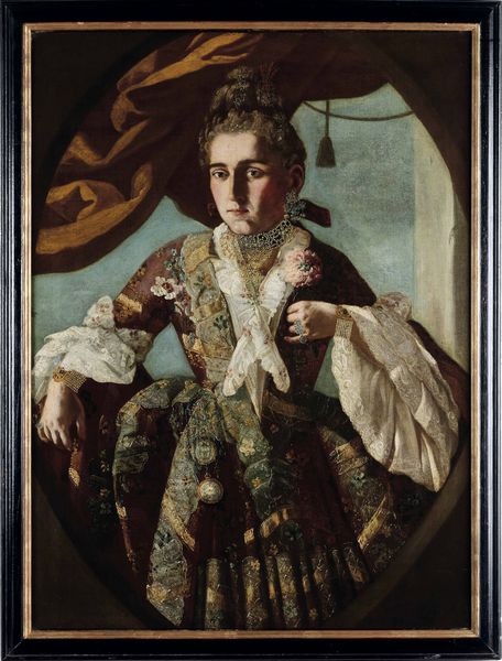 Scuola lombarda del XVII-XVIII secolo Ritratto di gentildonna  - Asta Dipinti antichi - Associazione Nazionale - Case d'Asta italiane