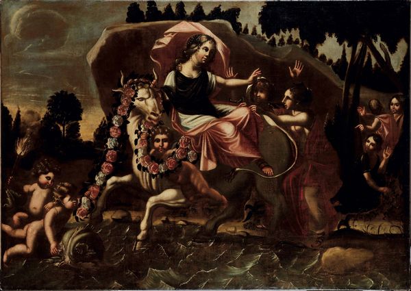 Scuola del XVII secolo Ratto di Europa  - Asta Dipinti antichi - Associazione Nazionale - Case d'Asta italiane