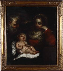 Paolo Farinati : Sacra Famiglia  - Asta Dipinti antichi - Associazione Nazionale - Case d'Asta italiane