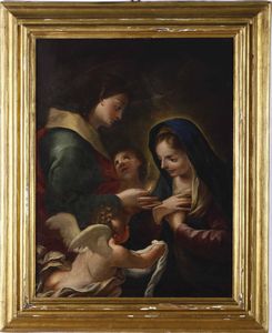 Scuola del XVII-XVIII secolo Annunciazione  - Asta Dipinti antichi - Associazione Nazionale - Case d'Asta italiane