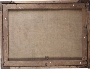 Jacopo Da Ponte detto Jacopo Bassano, Scuola di : Incontro tra condottiero e gentildonna nell�accampamento  - Asta Dipinti antichi - Associazione Nazionale - Case d'Asta italiane