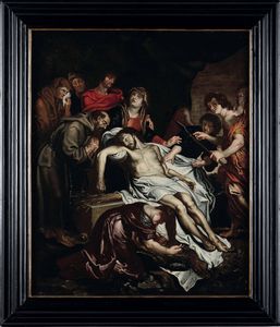Frans Wouters, Ambito di : Compianto sul Cristo morto  - Asta Dipinti antichi - Associazione Nazionale - Case d'Asta italiane