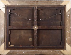 Gerolamo Bassano, Attribuito a : La fucina di Vulcano  - Asta Dipinti antichi - Associazione Nazionale - Case d'Asta italiane