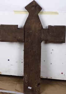 Nei modi della pittura umbra del XV secolo Crocifissione  - Asta Dipinti antichi - Associazione Nazionale - Case d'Asta italiane