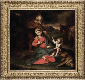 Federico Barocci detto il Fiori, copia da - Riposo durante la fuga in Egitto