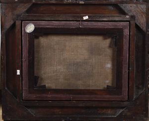 Antonio Calza, Attribuito a : Scontro di cavalleria tra cristiani e turchi  - Asta Dipinti antichi - Associazione Nazionale - Case d'Asta italiane