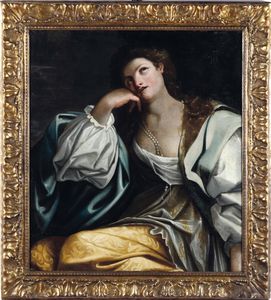 Giuseppe Marullo - Giovane donna con collana di perle rotta