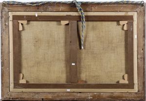 Francesco Fidanza, nei modi di : Paesaggio costiero con figure e imbarcazioni  - Asta Dipinti antichi - Associazione Nazionale - Case d'Asta italiane