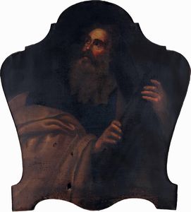 Giovanni Andrea De Ferrari, copia da : SantAndrea Apostolo  - Asta Dipinti antichi - Associazione Nazionale - Case d'Asta italiane