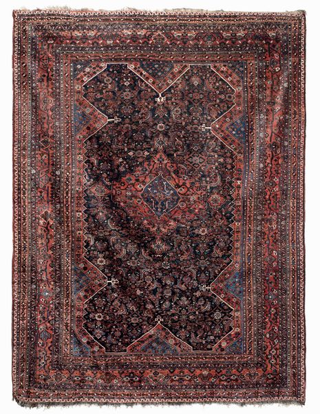 Tappeto Sud Persia, Qash quahi inizio XX secolo  - Asta Dimore italiane - Associazione Nazionale - Case d'Asta italiane