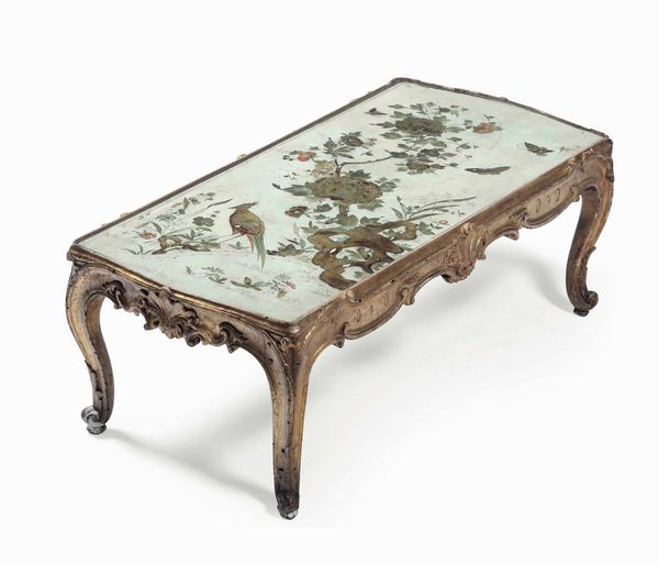 Tavolo basso da salotto in stile Luigi XV  - Asta Dimore italiane - Associazione Nazionale - Case d'Asta italiane