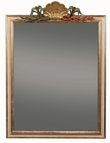 Coppia di specchiere in legno dipinto. XX secolo  - Asta Dimore italiane - Associazione Nazionale - Case d'Asta italiane