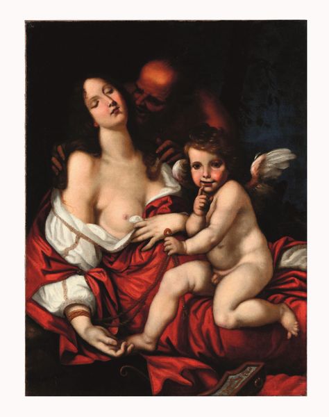 Scuola toscana del XVII secolo Il Tempo insidia la Bellezza  - Asta Dimore italiane - Associazione Nazionale - Case d'Asta italiane