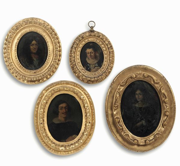 Scuola del XVIII secolo Ritratti di gentiluomini e gentildonne  - Asta Dimore italiane - Associazione Nazionale - Case d'Asta italiane