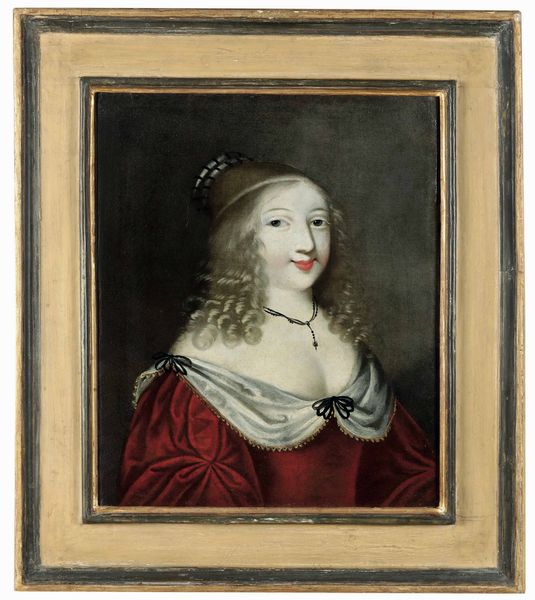 Scuola francese del XVII-XVIII secolo Ritratti di nobildonne  - Asta Dimore italiane - Associazione Nazionale - Case d'Asta italiane