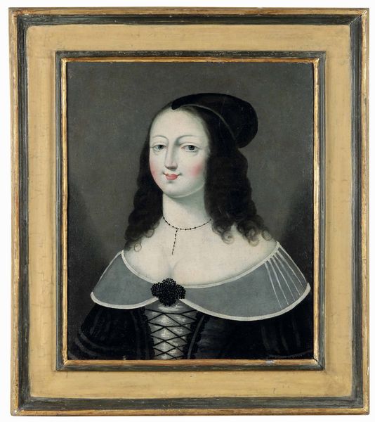 Scuola francese del XVII-XVIII secolo Ritratti di nobildonne  - Asta Dimore italiane - Associazione Nazionale - Case d'Asta italiane