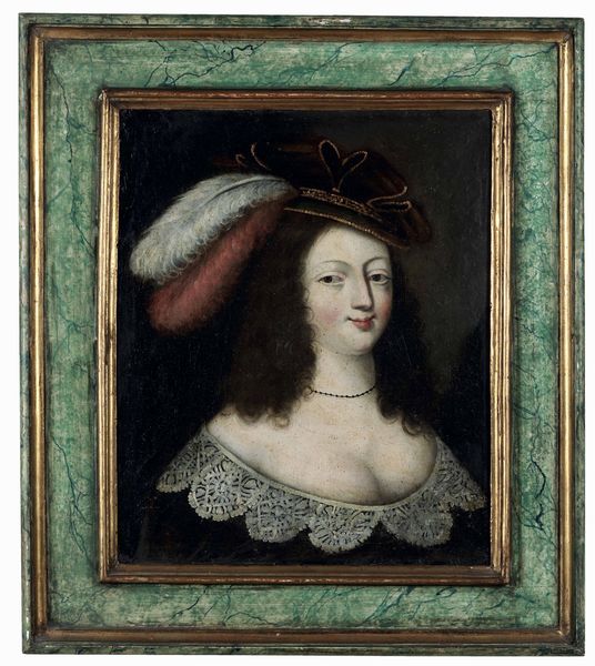 Scuola francese del XVII-XVIII secolo Ritratti di nobildonne  - Asta Dimore italiane - Associazione Nazionale - Case d'Asta italiane