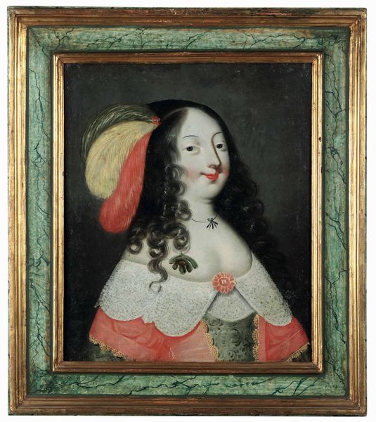 Scuola francese del XVII-XVIII secolo Ritratti di nobildonne  - Asta Dimore italiane - Associazione Nazionale - Case d'Asta italiane