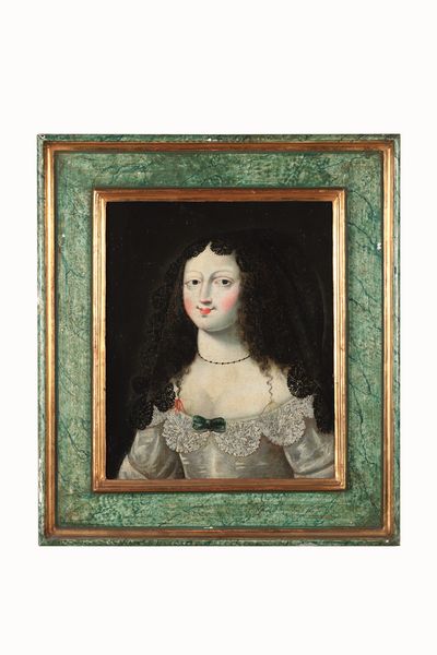 Scuola francese del XVII-XVIII secolo Ritratti di nobildonne  - Asta Dimore italiane - Associazione Nazionale - Case d'Asta italiane