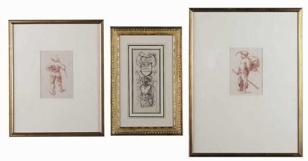 Tre disegni su carta, XVIII-XIX secolo  - Asta Dimore italiane - Associazione Nazionale - Case d'Asta italiane
