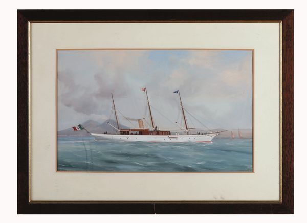 Antonio De Simone : Ritratto della  R.Y.C.I. Virginia  - Asta Dimore italiane - Associazione Nazionale - Case d'Asta italiane