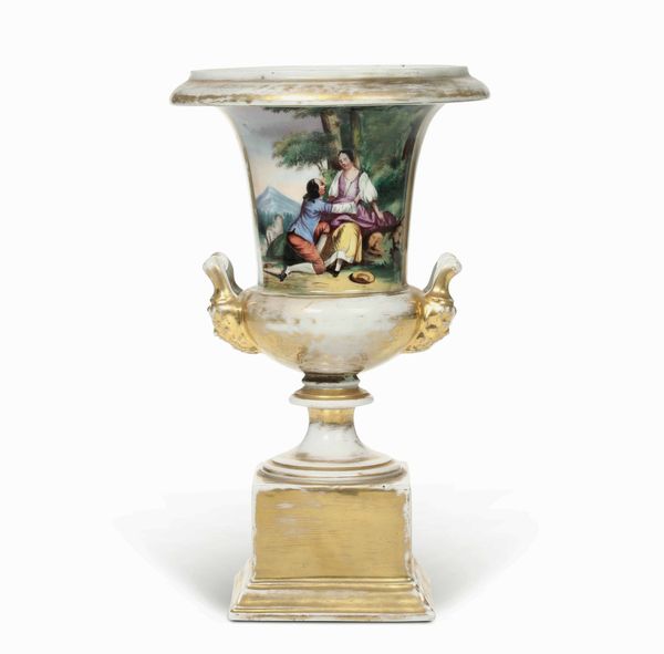 Vaso Medici<BR>Milano, Manifattura Richard San Cristoforo, verso il 1850  - Asta Dimore italiane - Associazione Nazionale - Case d'Asta italiane