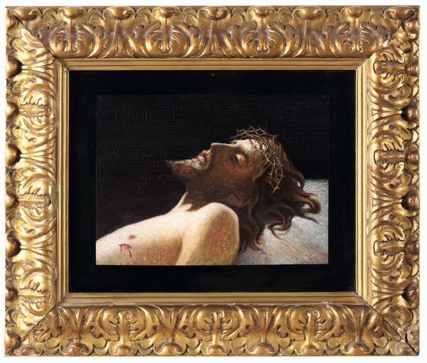 Cristo morto. Micromosaico. Roma, botteghe vaticane del XVIII secolo  - Asta Dimore italiane - Associazione Nazionale - Case d'Asta italiane