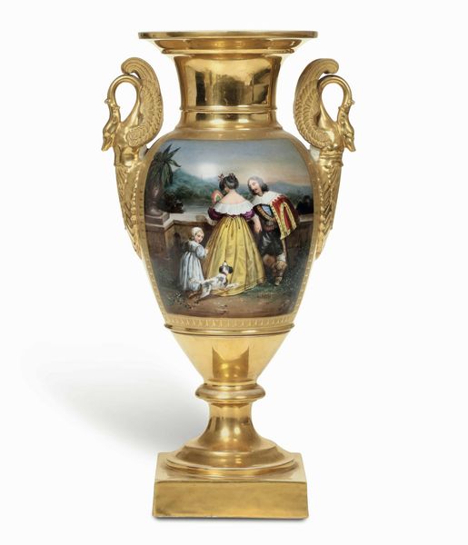 Vaso<BR>Parigi, secondo quarto del XIX secolo  - Asta Dimore italiane - Associazione Nazionale - Case d'Asta italiane