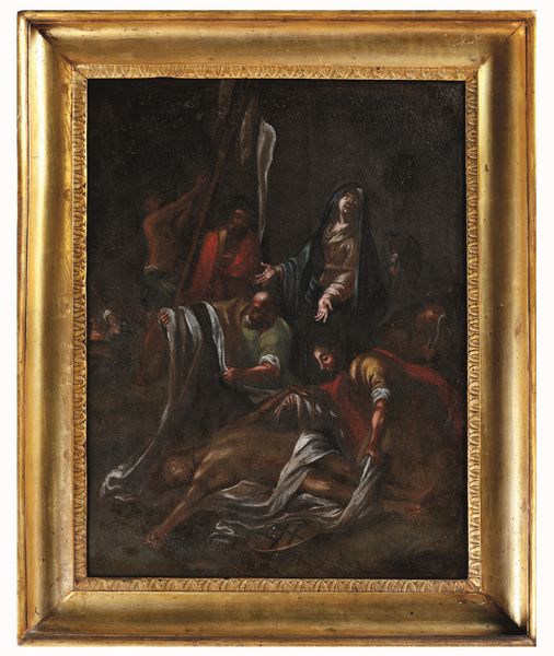 Scuola del XVIII secolo Deposizione di Cristo dalla croce  - Asta Dimore italiane - Associazione Nazionale - Case d'Asta italiane
