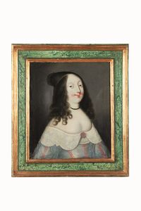 Scuola francese del XVII-XVIII secolo Ritratti di nobildonne  - Asta Dimore italiane - Associazione Nazionale - Case d'Asta italiane