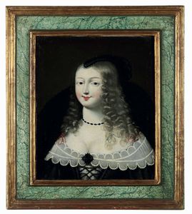 Scuola francese del XVII-XVIII secolo Ritratti di nobildonne  - Asta Dimore italiane - Associazione Nazionale - Case d'Asta italiane