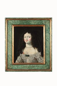 Scuola francese del XVII-XVIII secolo Ritratti di nobildonne  - Asta Dimore italiane - Associazione Nazionale - Case d'Asta italiane